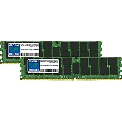 Image de GLOBAL MEMORY 32Go (2 x 16Go) DDR4 2133MHz PC4 17000 288 PIN ECC ENREGISTRÉ DIMM (RDIMM) MÉMOIRE RAM KIT pour SERVEURS/WORKSTATIONS/Cartes Meres (4 Rank CHIPKILL)