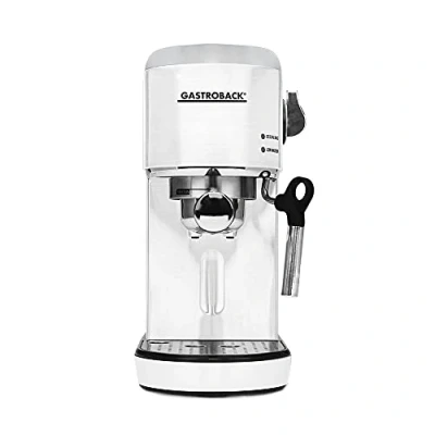 Image de Gastroback 42717 Piccolo Espresso Machine, Acier Inoxydable, Blanc