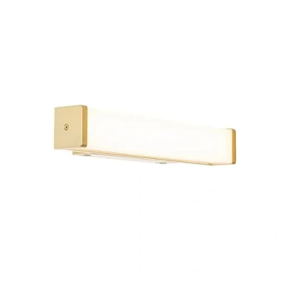 Image de Qazqa cascada LED Applique murale 1 lumière L 32 cm Doré/Laiton Moderne éclairage intérieur Salle de bains