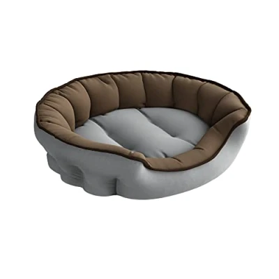 Image de Sogni e Capricci Pets Niche Enjoy en polyester 75 x 65 20 cm Grigio Chiaro/Tortora