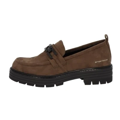 Image de TOM TAILOR Femme 4291314 Mocassin, Dkfango, 38 EU