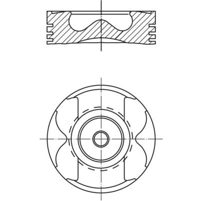 Image de MAHLE ORIGINAL 001 PI 00177 002 Piston 83,50 avec porte segment, canal de refroidissement MERCEDES BENZ: Sprinter 3 T Van, 3.5 Van