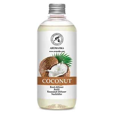 Image de Recharge pour Diffuseur Parfum de Coco 500ml Maison la Noix Reed Diffuser Refill Assainisseur d&#039;Air Longue Durée Bonne Odeur