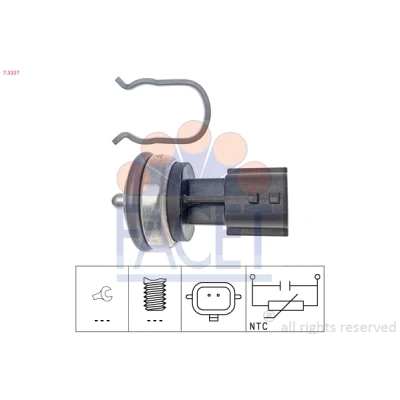 Image de FACET 7.3337 Sonde de température, liquide refroidissement Made in Italy OE Equivalent RENAULT: CLIO 2, Kangoo I, II Express