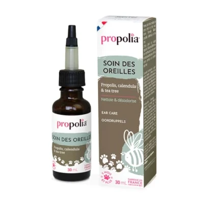 Image de PROPOLIA Soin des oreilles pour chien et chat Propolis, Calendula &amp; Tea tree Fabriqué en France 30 ml