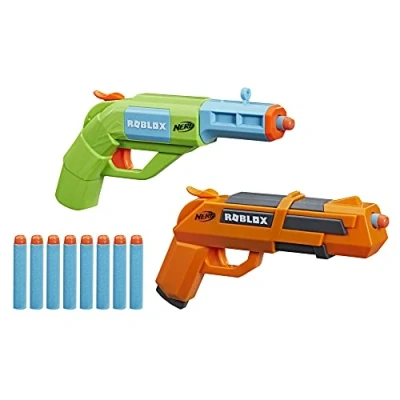 Image de Nerf Roblox Jailbreak : Armory, inclut 2 Blasters, 10 fléchettes Nerf, Code pour Objet virtuel dans Le Jeu