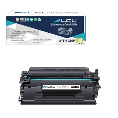 Image de LCL Cartouche de Toner Remanufacturée 87A CF287A (1 Pack Noir) Remplacement pour HP Laserjet Enterprise M506 M506n M506dn M506x Pro M501 M501n M501dn MFP M527 M527dn M527c