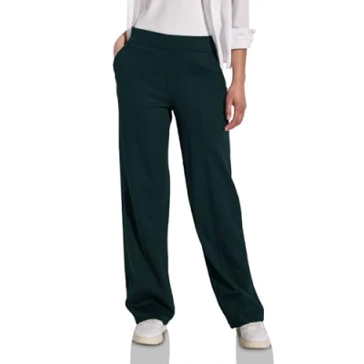 Image de Street One A378882 Pantalon Coupe Droite, Vert Sapin, 40W / 30L Femmes