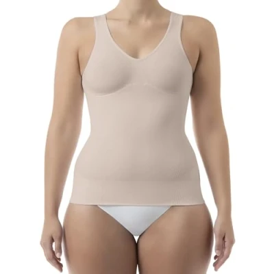 Image de Farmacell Shape 607 (Poudre, L) Débardeur Femme Gainant Top Sculptant Haut Ventre Plat Push up