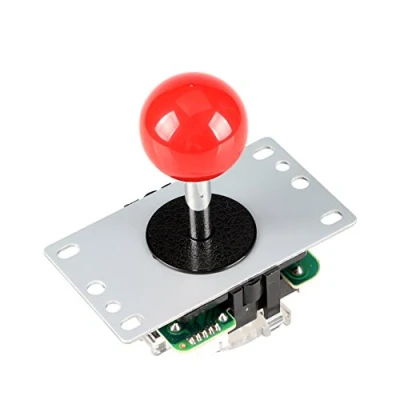 Image de EG STARTS Arcade Bâton Manette Joystick Classique Concurrence 4 8 Voies Réglables (Mad Catz SF4 Tournoi Compatible) Jamma Mame Machine jeux Parties (Rouge)