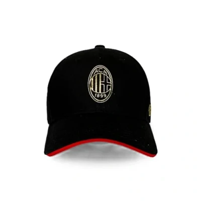 Image de AC Milan Casquette Trucker avec visière et rétine, Coton, Polyester, Gris, Noir, Rouge, Taille Unique réglable