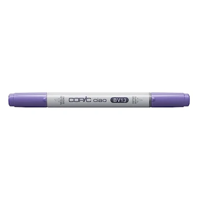 Image de COPIC Ciao BV13, Hydrangea Blue, Twin Marker avec une pointe de largeur moyenne et « brush ».