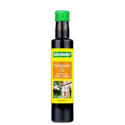 Image de Seitenbacher Bio Potiron nucléaire Huile purement natif pressée à froid/1 de pressage, 1er Pack (1 x 250 g)