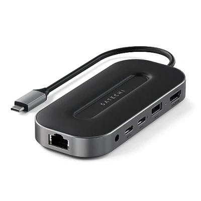 Image de Satechi USB C Multiport Adapter with 2.5G Ethernet grey ST U4MGEM