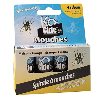 Image de K OCIDE Spirale à Mouche 4 Rubans collants anti mouches Colle extra collante