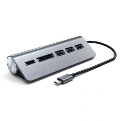 Image de Satechi ST TCHCRM station d&#039;accueil USB 3.2 Gen 1 (3.1 1) Type C Gris Neuf