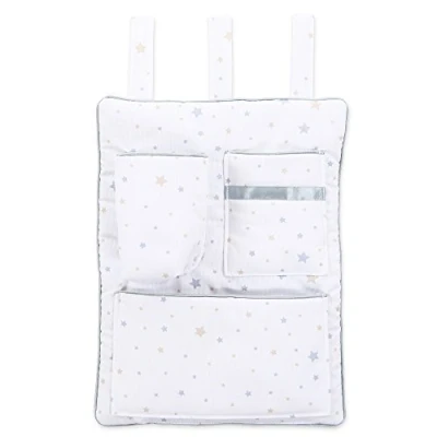 Image de babybay Utensilo Sac à Couche pour Tous Modèles Blanc avec Mélange d&#039;Étoiles Sable/Bleu Ciel 1 Unité