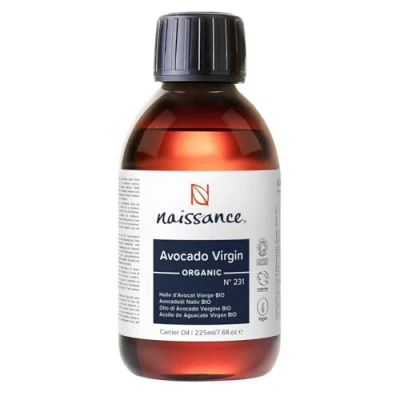 Image de Naissance Huile Végétale D&#039;Avocat Certifiée BIO (No. 231) 225ml Hydratant, Naturelle pour Cheveux Secs, Visage, Corps, Barbe, Cosmétique