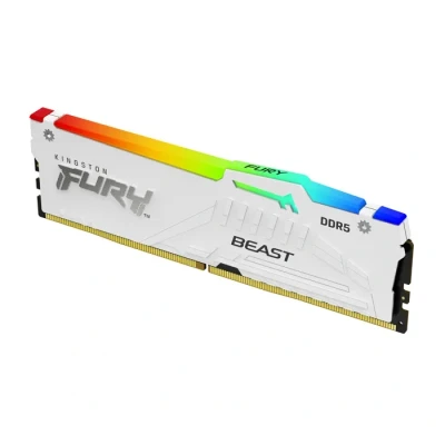 Image de Kingston FURY Beast White RGB EXPO 32GB 5600MT/s DDR5 CL36 DIMM Desktop Gaming Memory Single Module KF556C36BWEA 32