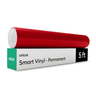 Image de Cricut Smart Vinyl Permanent, Rouge, 13 po x 5 pi en vrac (1)