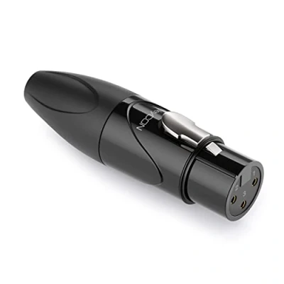 Image de deleyCON 1x Adaptateur Audio XLR Prise à Confectionner Femelle vers Raccord Brut pour Les Câbles et Appareils Haut Parleur Microphone Table de Mixage Instruments Musique