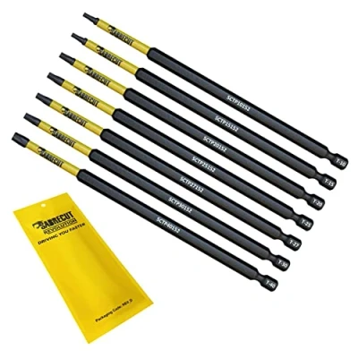 Image de 7 x SabreCut SCRK152TXTP 152mm Torx inviolable T10 T15 T20 T25 T27 T30 T40 jeu d&#039;embouts de tournevis à percussion magnétique robuste