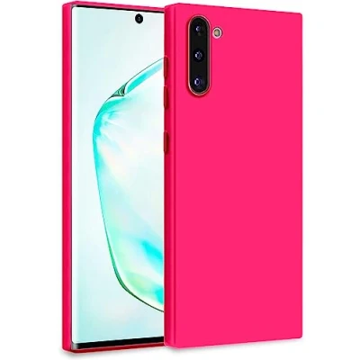 Image de MyGadget Coque pour Samsung Galaxy Note 10 Case TPU Souple &amp; Soft avec Doublure Microfibre Cover Protection Extra Fine Légère Rose Foncé