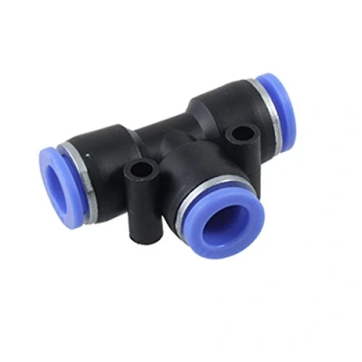 Image de sourcingmap 10 MM Pneumatique Rapide T Connecteur Tee Push in Raccords
