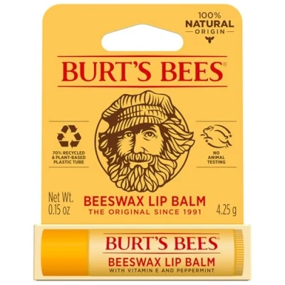 Image de Burt s Bees Baume à lèvres hydratant 8 types Pick 1 cire d’abeille