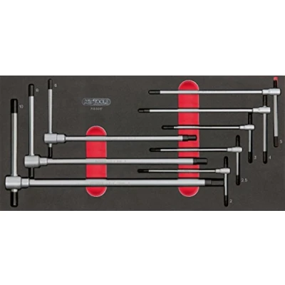 Image de Kstools Module de clés mâles 6 pans à poignée en t, 8 pièces
