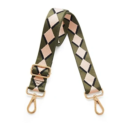 Image de Kolti Sangle de rechange à rayures pour sac main Large et réglable, Boucle dorée 29, 1.5 inch width