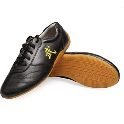 Image de XPF Tai Chi Chaussures Martial Wudang Kung Fu Shaolin Qi Gong Wing Chun Les avec Caoutchouc Classique Semelle Oxford pour Hommes Et Femmes,Black 41