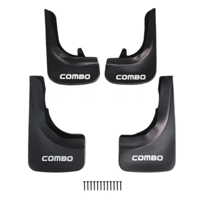 Image de apline Compatible avec Opel Combo 2001 2024 Jeu de Bavettes Garde boue Avant et Arrière Voiture 4 Pcs Noir