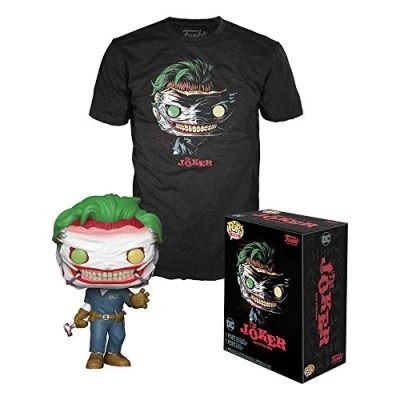 Image de Funko Set Figurine Pop &amp; Tee DC Comics The Joker Exclusive M Poupées Action Multicolore (135420)