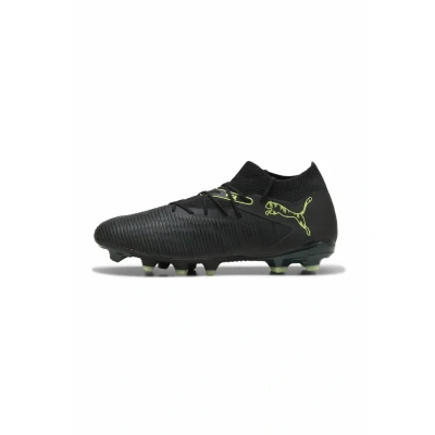 Image de PUMA Mixte Future 8 Match FG/AG Chaussure de Football, Noir pétillant Vert Clair Terrain, 42 EU