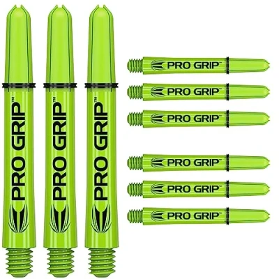 Image de Target Darts 3 x Jeux of Vert Pro Grip Arbres à fléchettes Moyen 9 po au Total