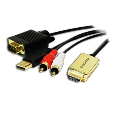 Image de LOGILINK CV0052A ADAPTATEUR HDMI À VGA AVEC CÂB…