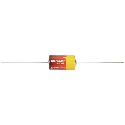 Image de VOLTCRAFT ER 14250 AX Batterie spéciale 1/2 AA avec Broche à souder axiale Lithium 3,6 V 1200 mAh 1 pièce
