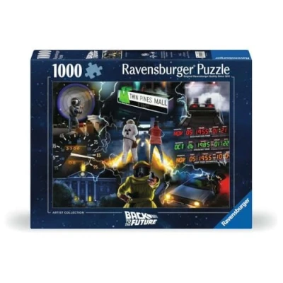 Image de Ravensburger Back to The Future Retour vers Le Futur Universal Vault Collection Merchandising Puzzle de 1000 pièces pour Adultes et Enfants à partir 12 Ans, 12000278, Multicolore, Taille Unique