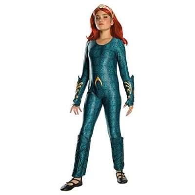 Image de Rubie&#039;s 641366 m le DC Aquaman The Movie, Mera Filles Deluxe Costume medium Âge 5 7 ans, Multicolore version anglaise