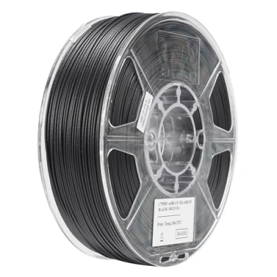 Image de eSUN Filament ABS 1.75mm, CF Chargé de Fibre Carbone, Bobine 1KG (2.2 LBS) Matériaux d&#039;Impression 3D pour Imprimantes FDM,Noir