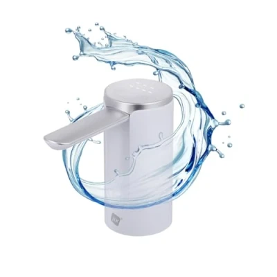 Image de NK Distributeur d&#039;eau avec affichage LED Automatique, 4 volumes de distribution 200/600/800ml/continu, 1200mAh, commande tactile, bouteilles et carafes 1,5, 10L, 11,3L, 15L, 18,9L Couleur Blanc