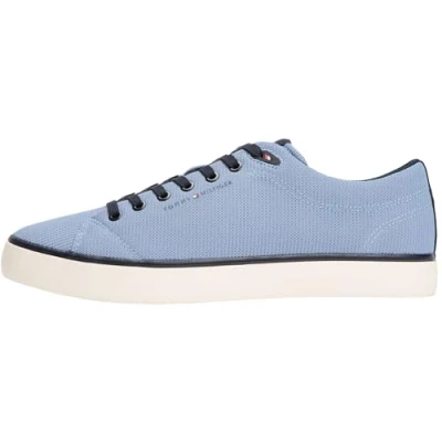 Image de Tommy Hilfiger Homme Th Hi Vulc Core Low II Mesh Fm0Fm05513 Bas, Blue (Brisk Blue), 41 EU