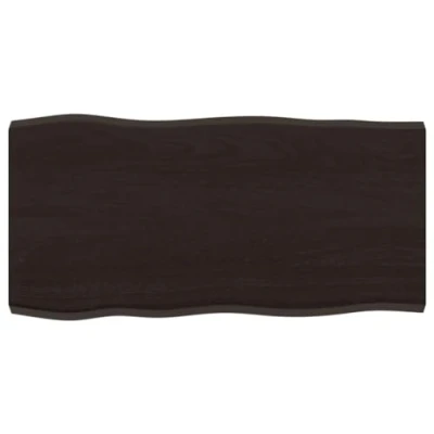 Image de vidaXL Dessus de Table, Remplacement du Plateau Table avec Bord Vif, Tableau Bricolage Intérieur, Bois Massif Traité Bordure Assortie