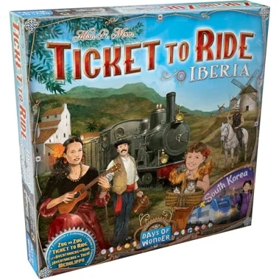 Image de LES AVENTURIERS DU RAIL : Extensions IBERIA &amp; COREE SUD Version Française Jeu de Société pour Enfants dès 8 ans 2 à 4 joueurs 30 60 Min A Jouer avec un Base Days of Wonder