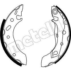 Image de Jeu de mâchoires frein à disque METELLI 53 0128