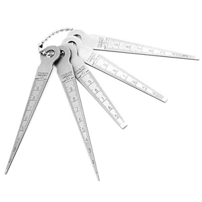 Image de 1 Ensemble de règles soudage en Acier Inoxydable Outil Mesure Triangulaire 10 mm