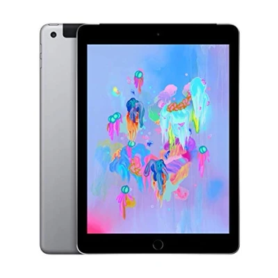 Image de 2018 Apple iPad (9,7 Pouces, Wi FI + Cellulaire, 32 Go) Argent (Reconditionné)