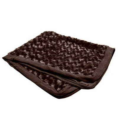 Image de FurHaven Housse de Rechange Ultra pelucheuse en Fausse Fourrure et Daim pour Chien Chocolat, Jumbo (Taille XL)
