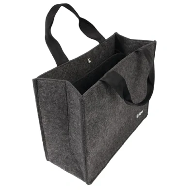 Image de Sigel BA432 Desk Sharing Bag M Basic, pour le travail mobile, feutre synthétique, ordinateurs portables jusqu’à 15,4&quot;, gris foncé, 36 x 28 cm